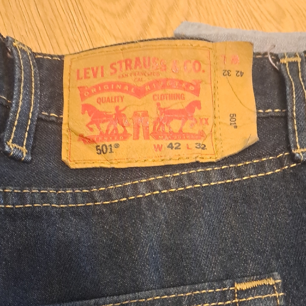 Levi's 501 Classic Straight Fit Denim Jeans